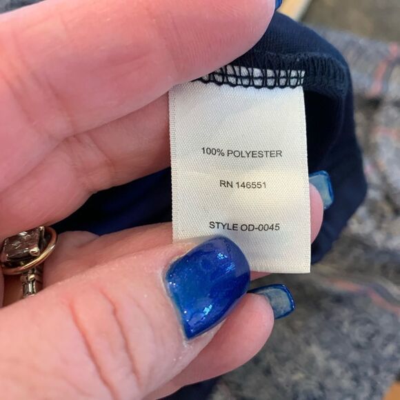 Octavia Boho Blue Print V-Neck Maxi Dress sz M EUC - Picture 7 of 7